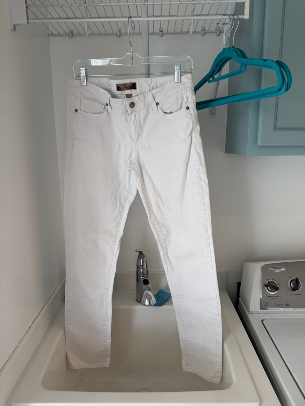 Melissa Paige White Skinny Jeans - Clean High-Rise Fit